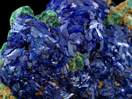 Azurite with Malachite from Bisbee, Warren District, Cochise County, Arizona