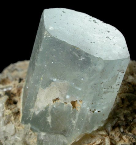 Beryl var. Aquamarine with Albite and Columbite-Fe from Kunar Province, Afghanistan