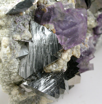 Arsenopyrite and Fluorite from Yaogangxian Mine, Nanling Mountains, Hunan Province, China