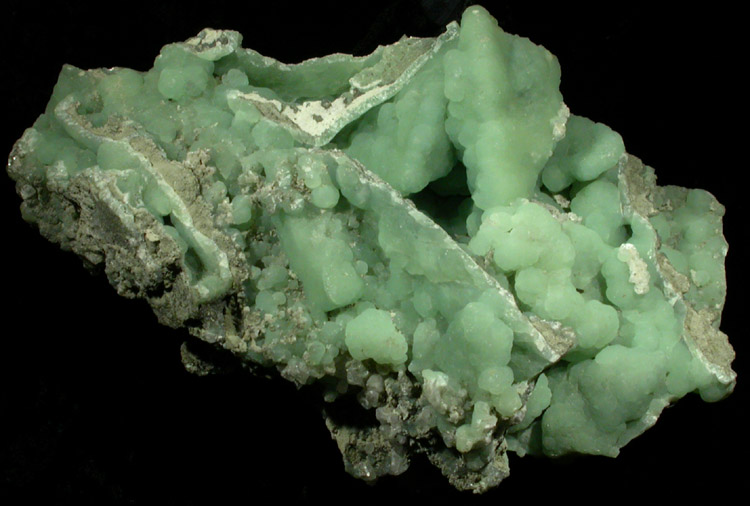 Prehnite from New Street Quarry, Paterson, Passaic County, New Jersey