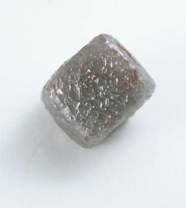 Diamond (1.04 carat gray cubic crystal) from Mbuji-Mayi (Miba), Democratic Republic of the Congo