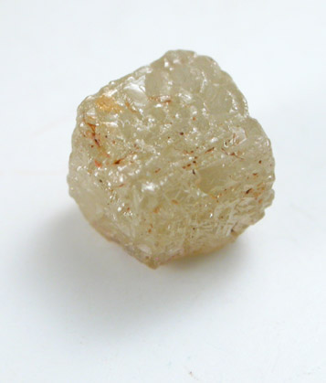 Diamond (1.11 carat yellow cubic crystal) from Mbuji-Mayi (Miba), Democratic Republic of the Congo