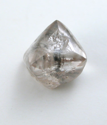 Diamond (0.84 carat gray-brown octahedral crystal) from Venetia Mine, Limpopo Province, South Africa