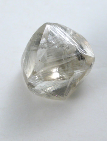 Diamond (0.62 carat pale brown octahedral crystal) from Baken Mine, Northern Province, South Africa