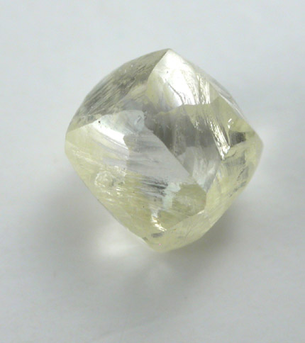 Diamond (0.84 carat yellow dodecahedral crystal) from Orapa Mine, south of the Makgadikgadi Pans, Botswana