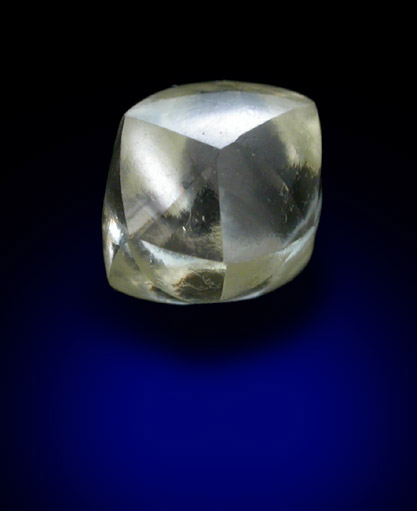 Diamond (1.30 carat gem-grade yellow hexoctahedral crystal) from Premier Mine, Gauteng Province, South Africa