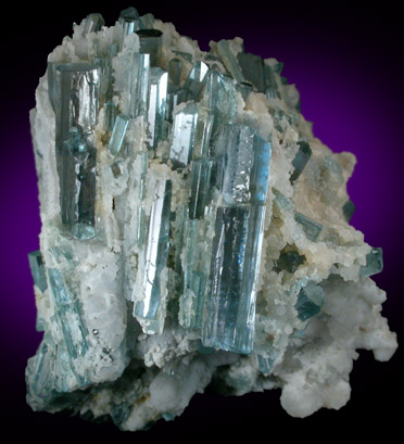 Fluorapatite in Quartz from Mogok District, 115 km NNE of Mandalay, Mandalay Division, Myanmar (Burma)