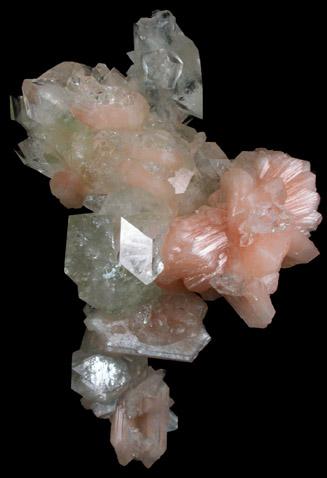 Apophyllite and Stilbite-Ca stalactitic formation from Jalgaon, Maharashtra, India