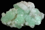 Prehnite, Calcite, Quartz, Heulandite from Tafelkop, Goboboseb Mountains, 27 km west of Brandberg Mountain, Erongo region, Namibia