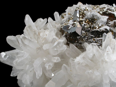 Quartz, Pyrite, Sphalerite from Crested Butte, Gunnison County, Colorado