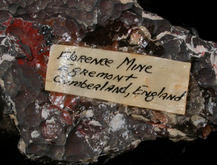 Quartz var. Smoky from Florence Mine, Egremont, Cumbria, England