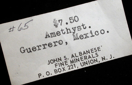 Quartz var. Amethyst from Amatitlan, Zumpango del Rio, Guerrero, Mexico