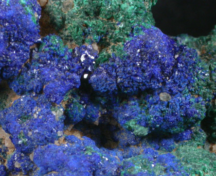 Malachite and Azurite from Morenci Mine, Clifton District, Greenlee County, Arizona