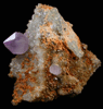 Quartz var. Amethyst with Dolomite from Simeone Quarry, Wrentham, Norfolk County, Massachusetts