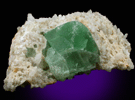 Fluorite on Quartz from William Wise Mine, Westmoreland, Cheshire County, New Hampshire