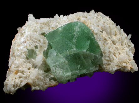 Fluorite on Quartz from William Wise Mine, Westmoreland, Cheshire County, New Hampshire