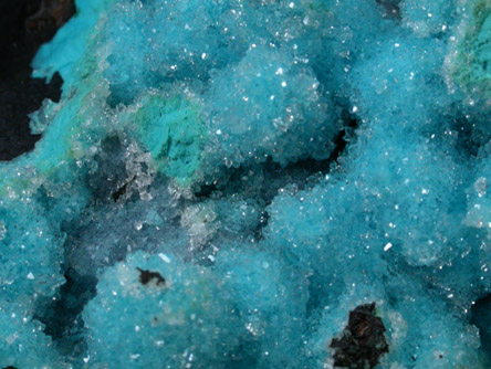 Quartz over Chrysocolla from Inca de Oro, Atacama, Chile