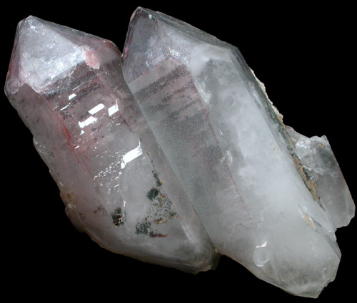 Quartz with red Hematite inclusions from Messina Mine, Limpopo Province, South Africa