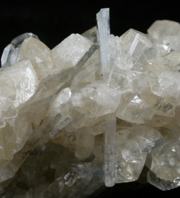 Celestine and Calcite from Clay Center, Ottawa County, Ohio