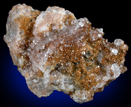 Vanadinite on Calcite from (San Carlos), Chihuahua, Mexico