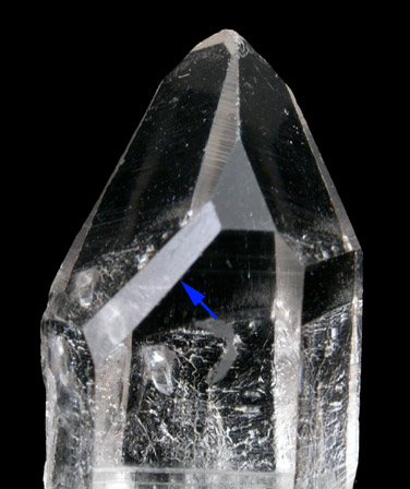 Quartz (with S-face) from Ouachita Mountains, Hot Spring County, Arkansas