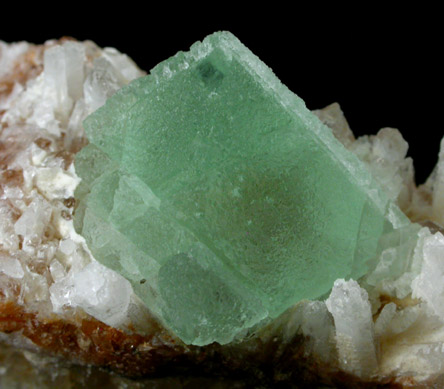 Fluorite on Quartz from William Wise Mine, Westmoreland, Cheshire County, New Hampshire