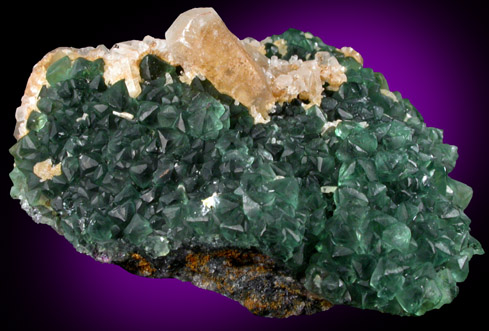 Fluorite and Calcite from Tietiuche, 300 km NE of Vladivostok, Russia