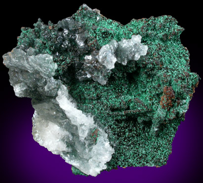 Murdochite, Malachite, Calcite from Southwest Mine, 5th Level, Bisbee, Warren District, Cochise County, Arizona