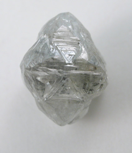 Diamond (2.84 carat pale-gray octahedral crystal) from Baken Mine, Northern Cape Province, South Africa