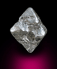 Diamond (2.27 carat pale-gray parallel crystals) from Baken Mine, Northern Cape Province, South Africa