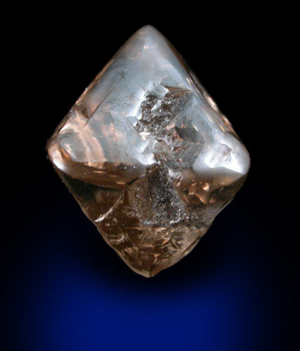 Diamond (4.11 carat pink-brown octahedral crystal) from Argyle Mine, Kimberley, Western Australia, Australia
