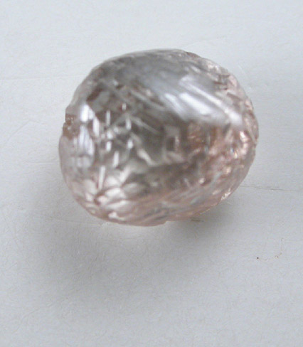 Diamond (0.90 carat pink complex crystal) from Premier Mine, Gauteng Province, South Africa
