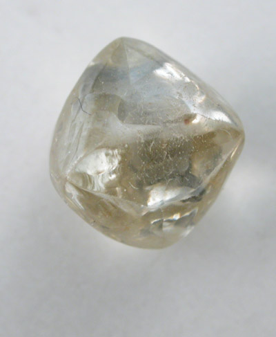 Diamond (1.67 carat yellow complex crystal) from Premier Mine, Gauteng Province, South Africa