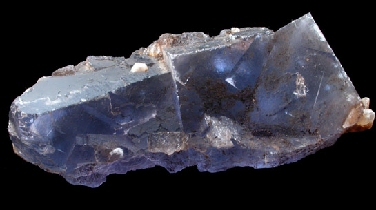 Fluorite with Bitumen from Minerva #1 Mine, Cave-in-Rock District, Hardin County, Illinois