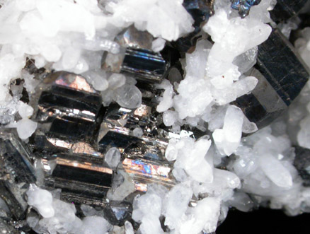 Bournonite and Quartz from Casapalca District, Huarochiri Province, Peru