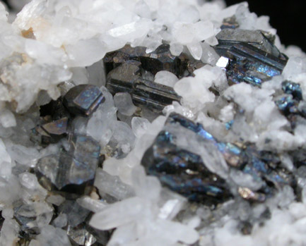 Bournonite and Quartz from Casapalca District, Huarochiri Province, Peru