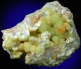 Wavellite with Quartz from National Limestone Quarry, Lime Ridge, Mount Pleasant Mills, Snyder County, Pennsylvania