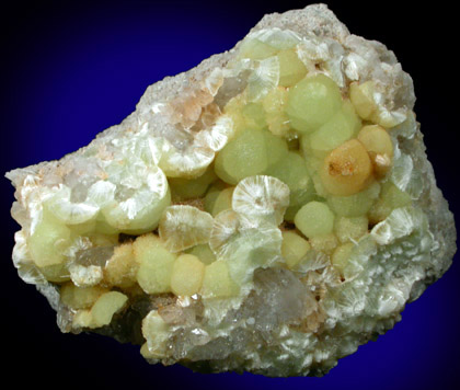 Wavellite with Quartz from National Limestone Quarry, Lime Ridge, Mount Pleasant Mills, Snyder County, Pennsylvania