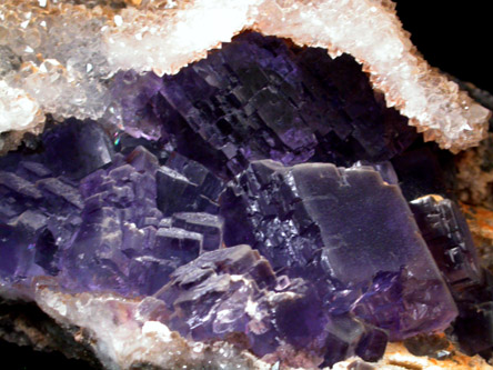 Fluorite and Quartz from Caravia-Berbes District, Asturias, Spain