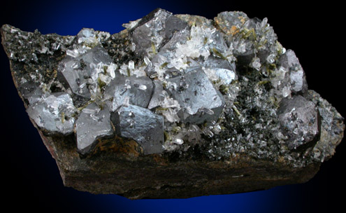 Magnetite, Quartz, Epidote from Dashkezan, Southwest of Kirovabad, Malyj Kavraz Mountains, Azerbaijan