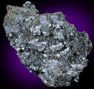 Semseyite, Andorite, Sphalerite, Calcite, Pyrite from Baia Sprie (Felsöbánya), Maramures, Romania (Type Locality for Semseyite and Andorite)