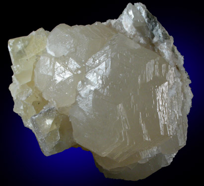 Witherite on Fluorite from Minerva #1 Mine, Cave-in-Rock District, Hardin County, Illinois