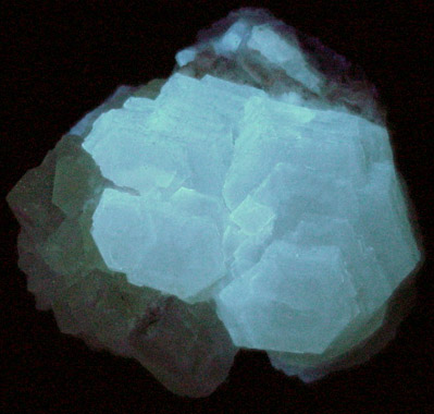 Witherite on Fluorite from Minerva #1 Mine, Cave-in-Rock District, Hardin County, Illinois