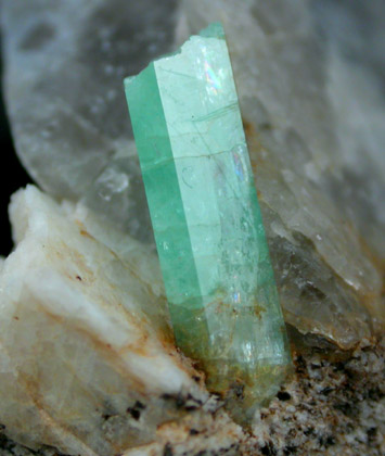 Beryl var. Emerald from Mount Dayakou tungsten mine, 6 km northeast of Mengdong village, Malipo County, Yunnan Province, China