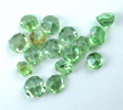 Forsterite var. Peridot (faceted gemstones) from Sidamo Province, Ethiopia