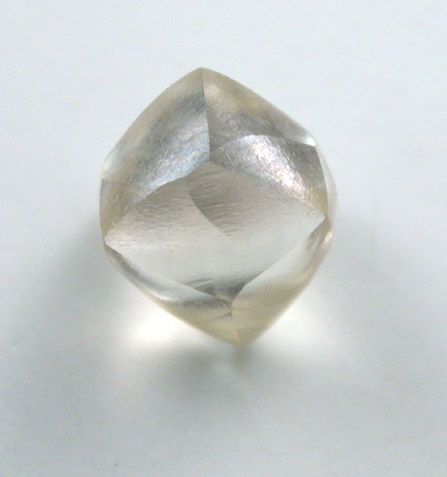 Diamond (1.18 carat pale-yellow tetrahexahedral crystal) from Diamantino, Mato Grosso, Brazil