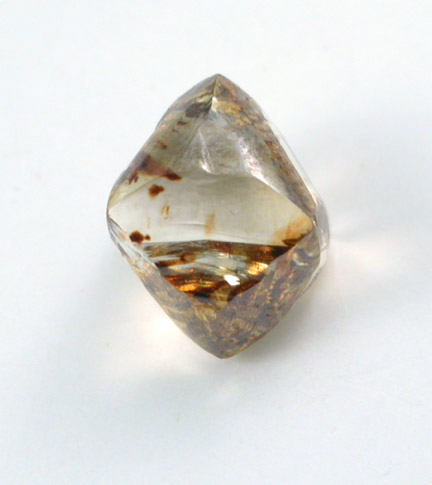 Diamond (1.01 carat brown octahedral crystal) from Oranjemund District, southern coastal Namib Desert, Namibia