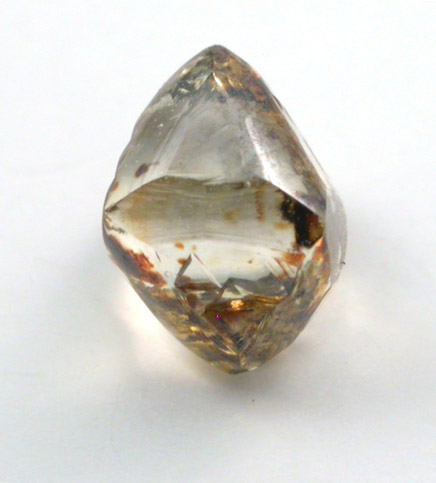 Diamond (1.01 carat brown octahedral crystal) from Oranjemund District, southern coastal Namib Desert, Namibia