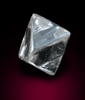 Diamond (1.09 carat colorless octahedral crystal) from Oranjemund District, southern coastal Namib Desert, Namibia