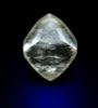 Diamond (1.22 carat pale-yellow octahedral crystal) from Oranjemund District, southern coastal Namib Desert, Namibia